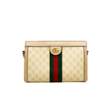 thumbnail small ophidia GG chain bag in beige ghw