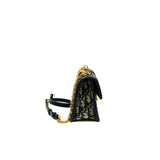 thumbnail mini 30 montaigne with chain in blue dior oblique jacquard ghw 2023