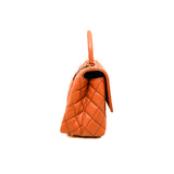 thumbnail medium coco handle in orange caviar rghw