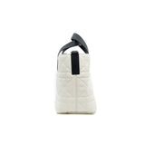 thumbnail small toujours vertical tote in leather white/black phw