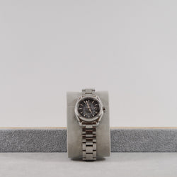 lady watch 28mm gray dial steel