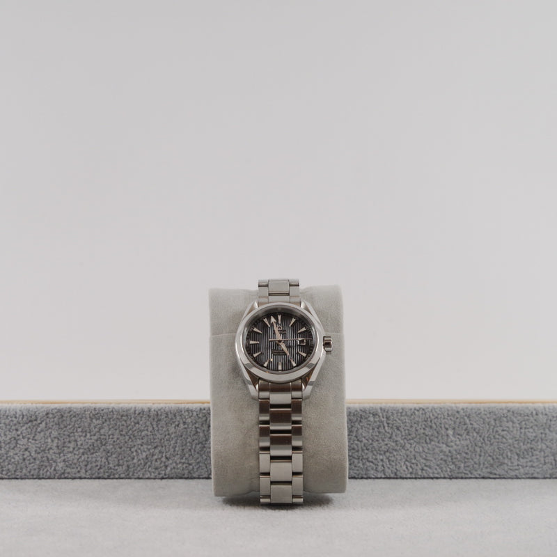 lady watch 28mm gray dial steel