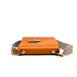 thumbnail mini verrou in epsom gold phw D stamp with fabric strap