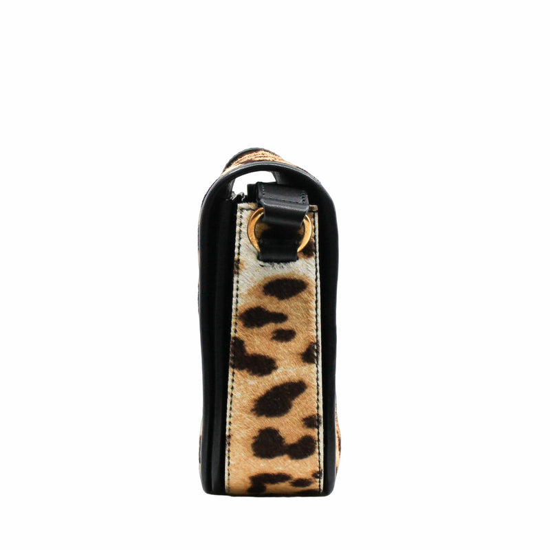 ysl flap bag leopard point  fur with strap - L'UXE LINK
