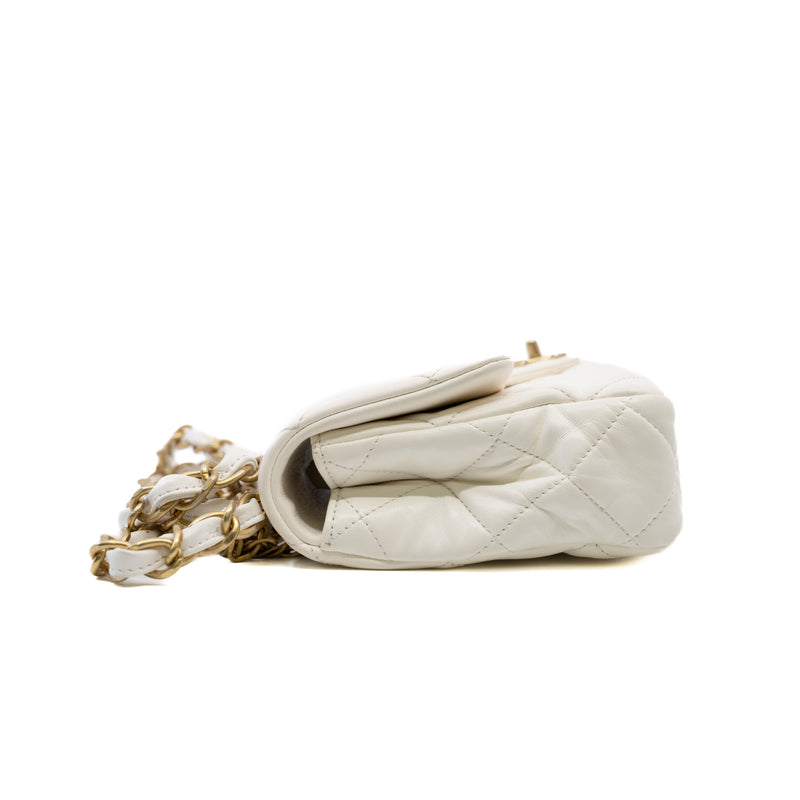 23 white quilted calfskin ghw seri L9E7xxxx (microchipped) - L'UXE LINK