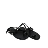 thumbnail Sandalen aus leader in black size 36