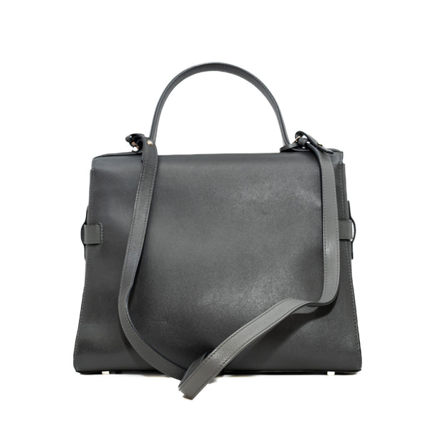 medium shoulder gray bag with strap