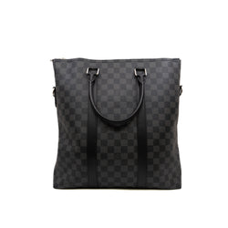 Graphite Anton tote bag in Damier Graphite coated canvas phw - L'UXE LINK