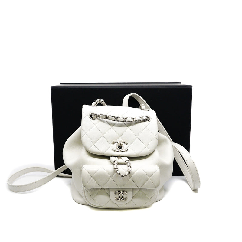 small duma in white lambskin  LGHW