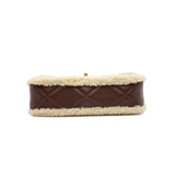 thumbnail medium cf in lambskin/lamb wool wine/beige ghw #TGG3XXXX