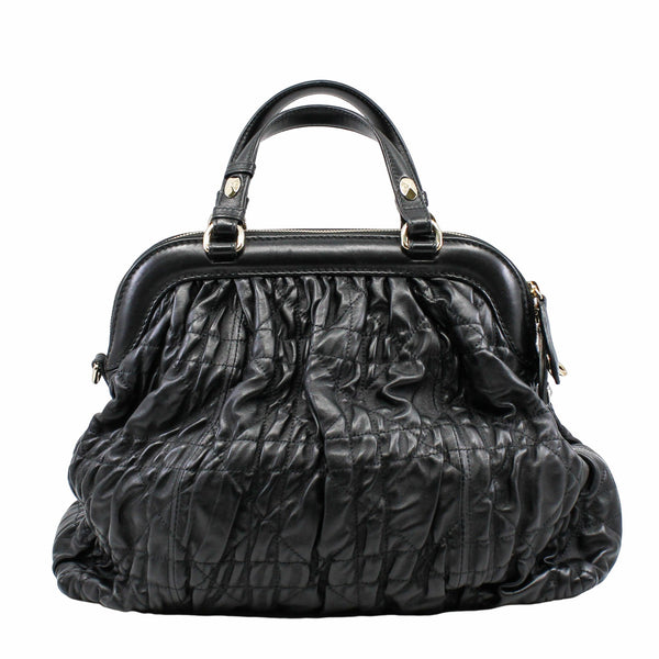 Cannage Leather tote black ghw - L'UXE LINK