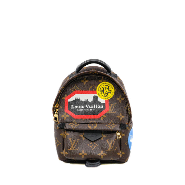 Monogram Canvas World Tour Palm Springs Backpack Mini Bag 2016
