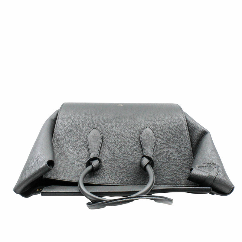 TIE KNOT TAILLE MOYENNE CUIR TOTE BAG GREY - L'UXE LINK