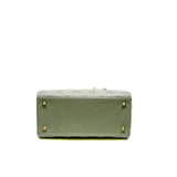 thumbnail medium Lady Dior in grey patent leather 2021 ghw