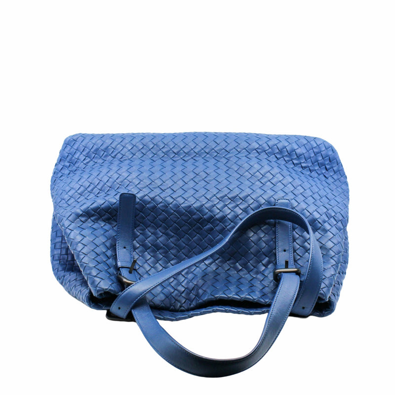 Cesta Tote  Intrecciato Nappa  Large Leather Sky Blue - L'UXE LINK