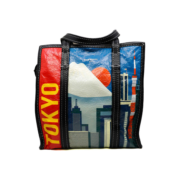 Bazar Tokyo Tote Bag in leather black/red/multicolor