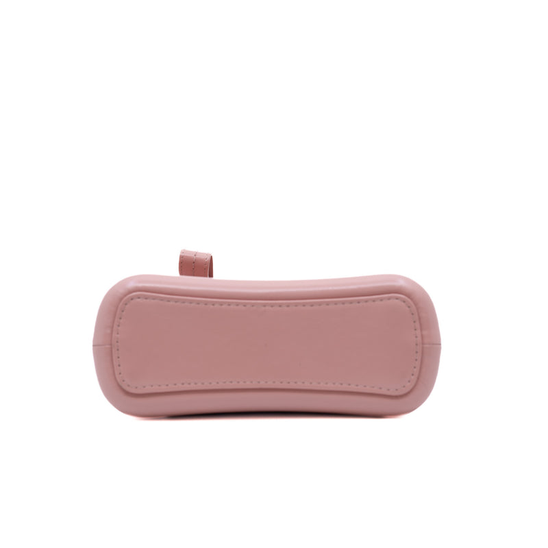 Small Gabrielle In Light Pink Calfskin Hobo Bag Multicolor Hardware Seri 27 - L'UXE LINK