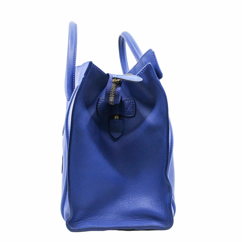 Luggage  mini leather blue ghw - L'UXE LINK