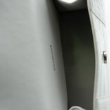 thumbnail small hourglass in white Croc-Embossed calfskin phw