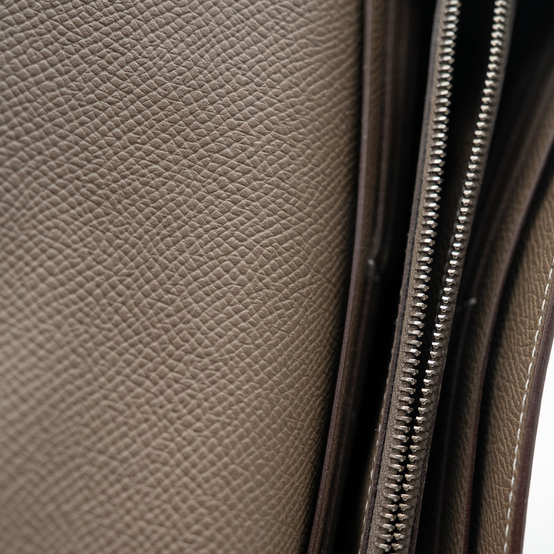 kelly wallet veau epsom etoupe phw