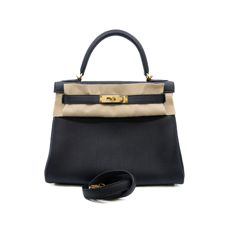 kelly 28 black togo z stamp ghw