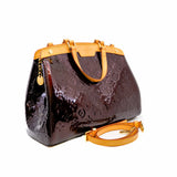 thumbnail brea handbag in patent monogram leather red ghw 2011