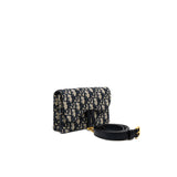 thumbnail saddle belt bag in blue fabric ghw 2019