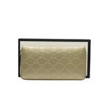 thumbnail long wallet in gg leather gold