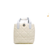 thumbnail small toujours vertical tote in white/blue Calfskin leather ghw