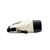 thumbnail large Gabrielle with handle in white/ black Multicolour Hardware seri 24