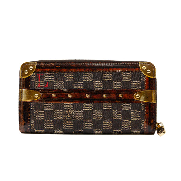 Brown Strap Printed Wallet Zippy GHW - L'UXE LINK