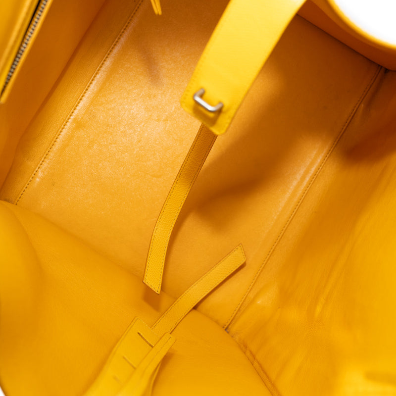 Medium Luggage Supple Calfskin Yellow Phantom Bag - L'UXE LINK