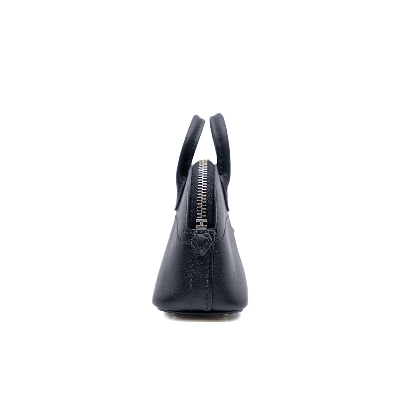 mini bolide shark bag charm black/white phw