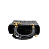 thumbnail medium lady dior in patent leather black ghw 2015