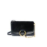 thumbnail faye black calfskin&suede ghw
