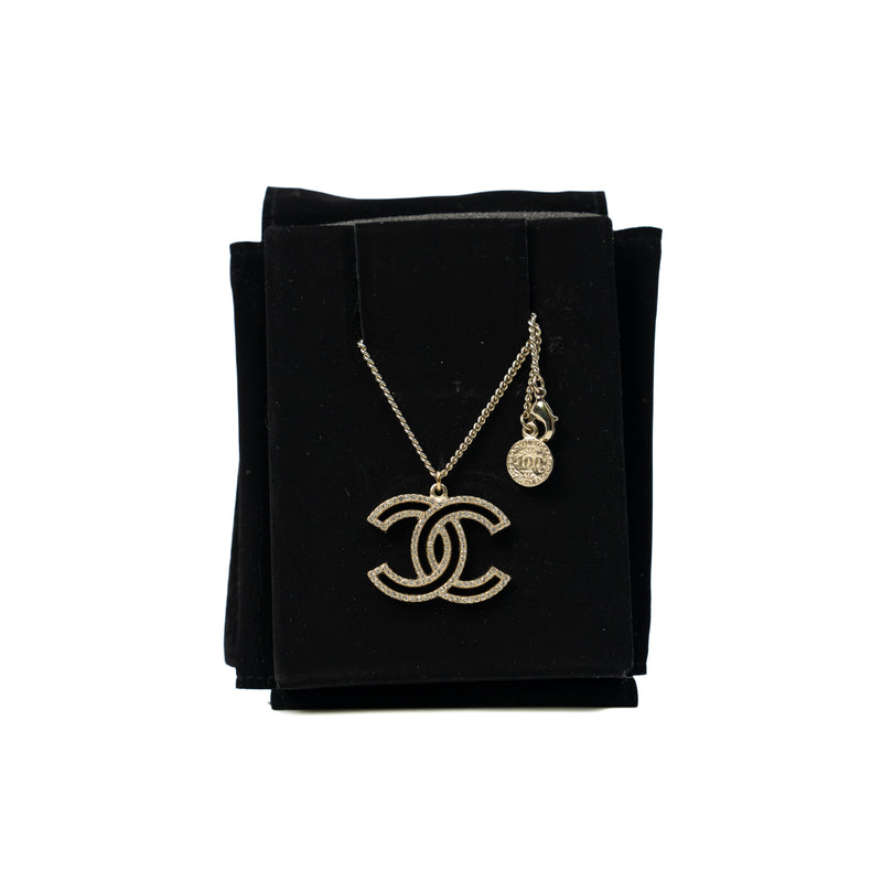 100th Anniversary Strass CC Pendant Necklace - L'UXE LINK