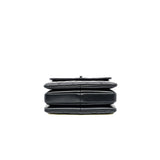 thumbnail small trendy cc flap bag with top handle  so black lambskin