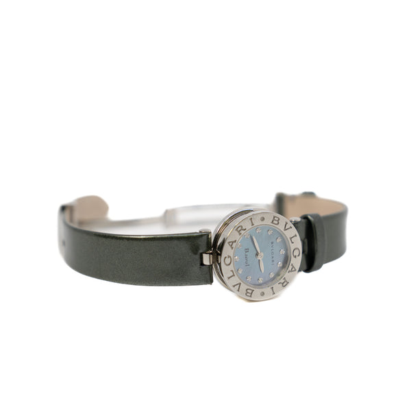 B.Zero1 BZ22S 22mm Diamond And Blue Shell Face Watch - L'UXE LINK