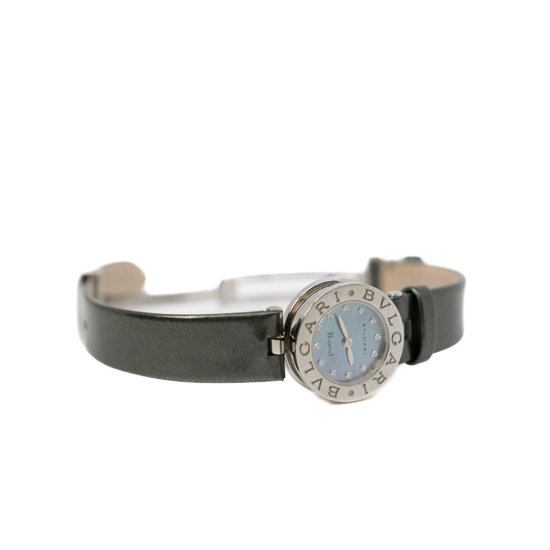 B.Zero1 BZ22S 22mm Diamond And Blue Shell Face Watch - L'UXE LINK