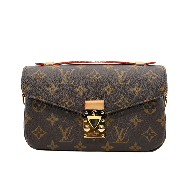 Pochette Métis East West in Monogram GHW