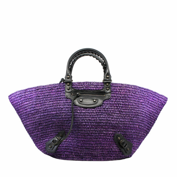 tote woven purple - L'UXE LINK