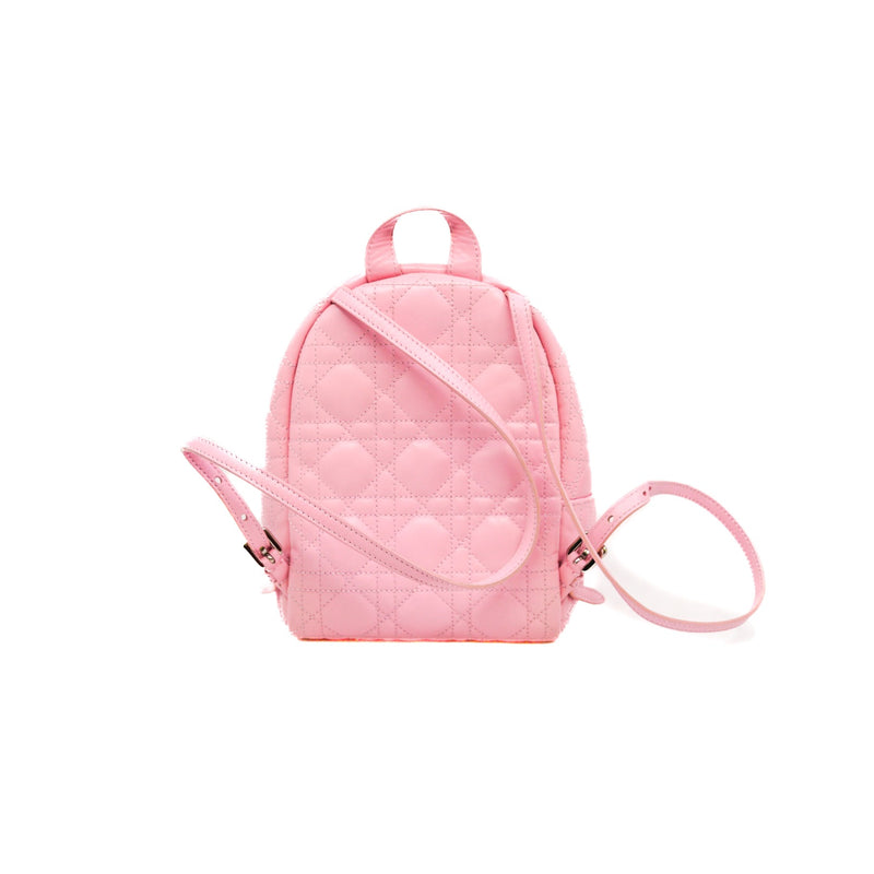 dior bear Cannage mini backpack in pink PHW