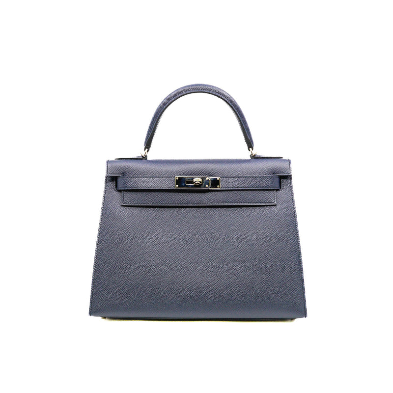 kelly 28 in epsom blue indigo phw A stamp