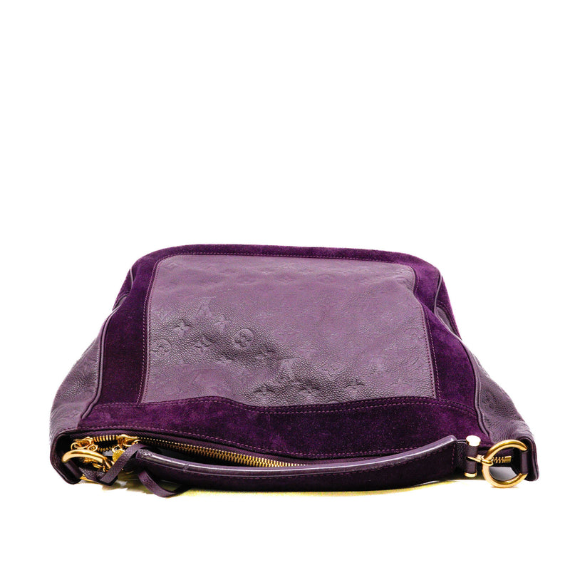 Audacieuse MM Monogram Empreinte Aube Purple Suede/Calf GHW With Strap - L'UXE LINK