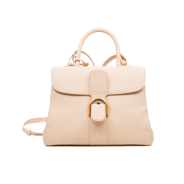 Brillant MM Calfskin Leather In Beige Pink RGHW With Strap