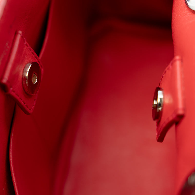 2013 Mini Diorissimo Rosepink/Red Calfskin Handbag PHW With Strap