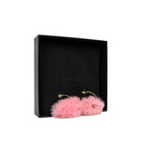 thumbnail cc logo hoop earrings in pink fur ghw