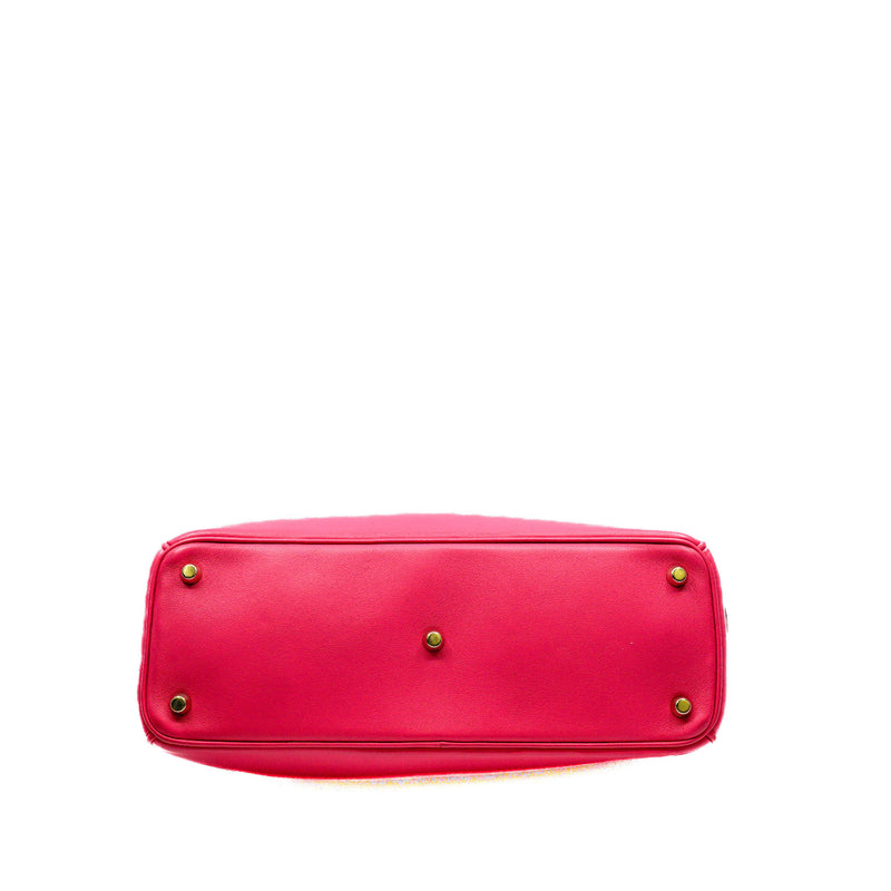 Medium Diorissimo In Pink Calfskin Leather Shopper Handbag GHW - L'UXE LINK