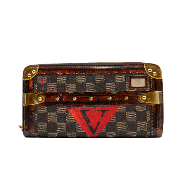 Brown Strap Printed Wallet Zippy GHW - L'UXE LINK