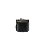 thumbnail cc round vanity case shoulder bag in black lambskin seri3129XXXX